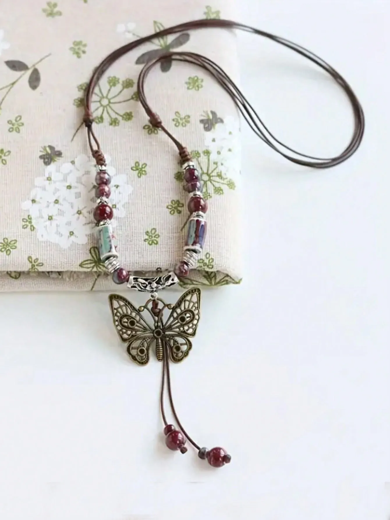 1pc Boho Butterfly Charm Necklace Statement Necklace Modern Necklace Creative