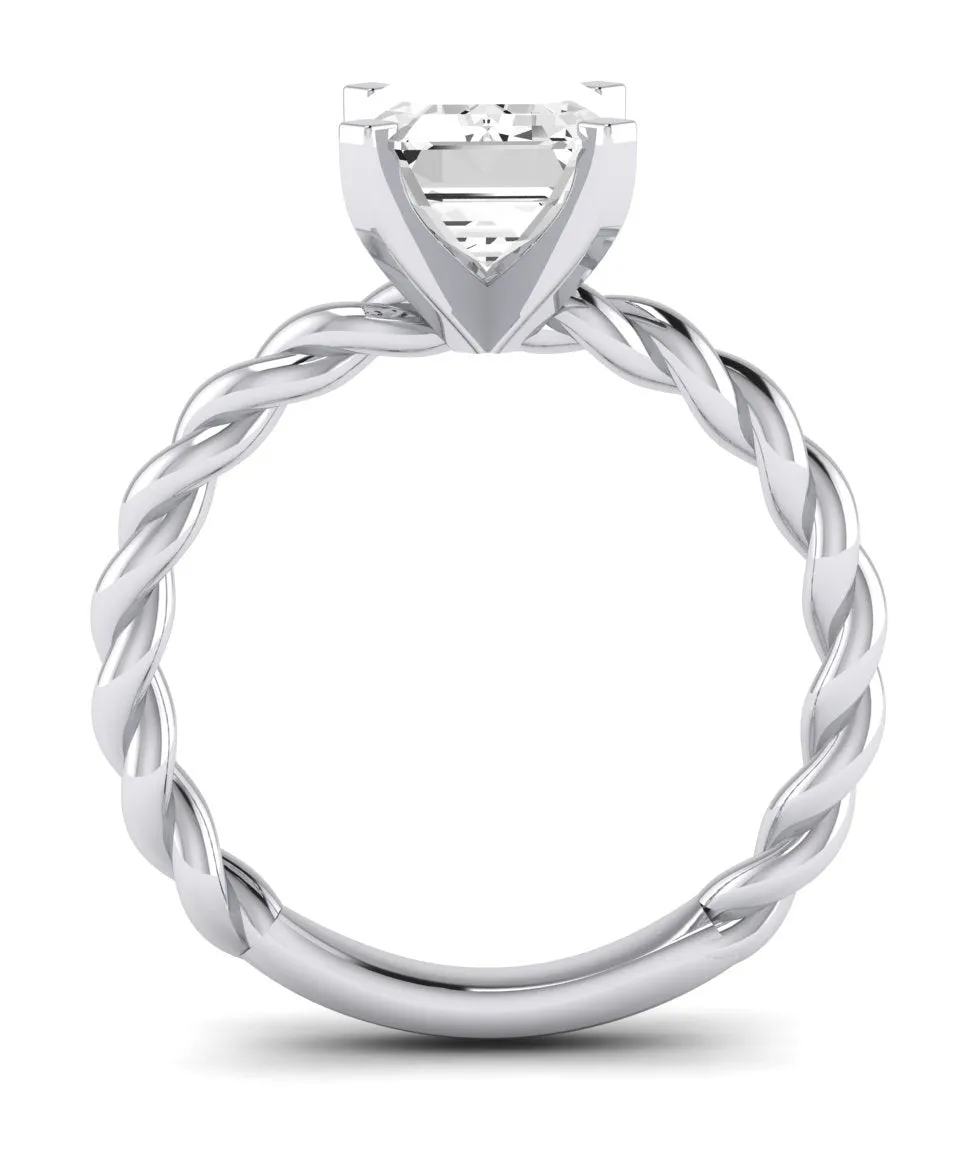 Balsam - Emerald Moissanite Engagement Ring