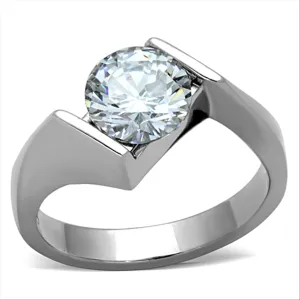 CJG2106 Stainless Steel AAA Grade CZ Ring