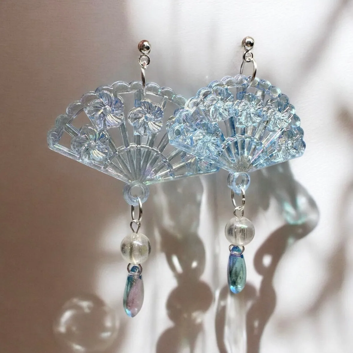 Classical - Paper fan earrings | cute kawaii earrings | raindrop earrings