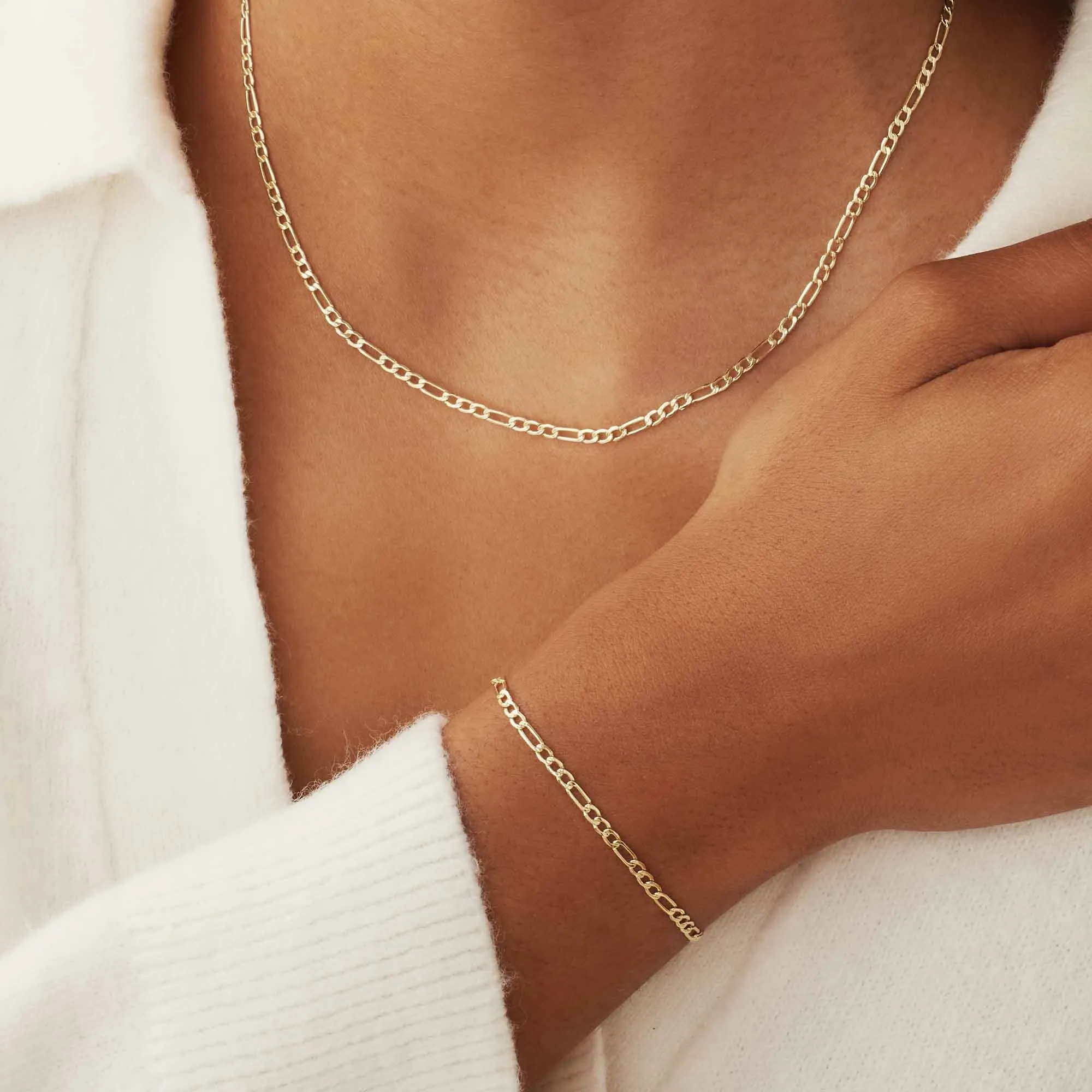 Rivoli Nina 14 karat gold necklace with royal link