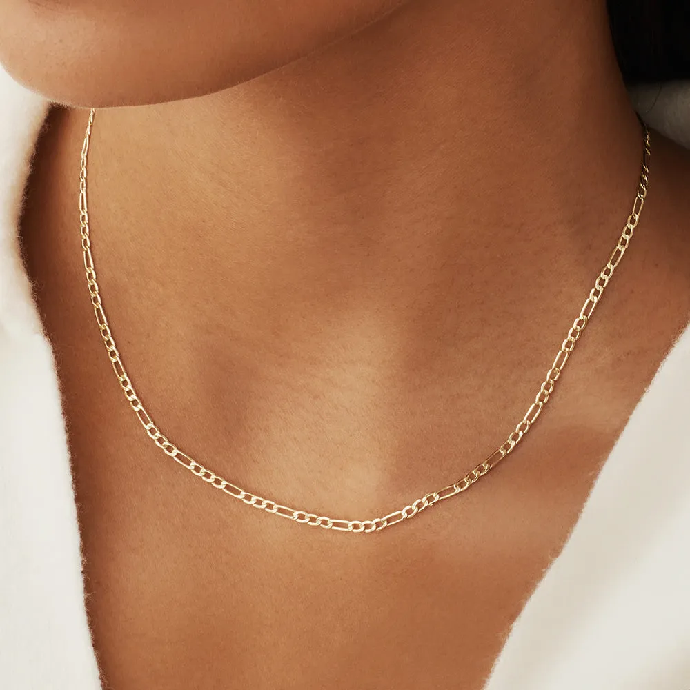 Rivoli Nina 14 karat gold necklace with royal link